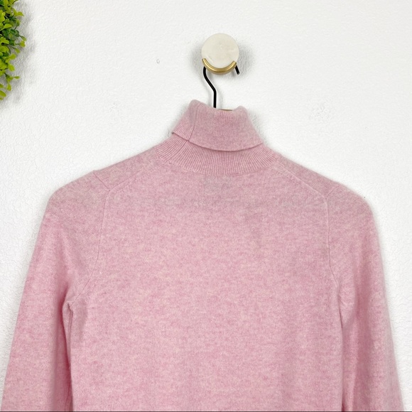 J. Crew Soft Pink 100% Cashmere Turtleneck S - Picture 6 of 10